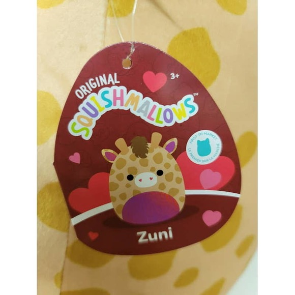 SQUISHMALLOW 16 INCH VALENTINES DAY ZUNI THE GIRAFFE - Picture 5 of 8